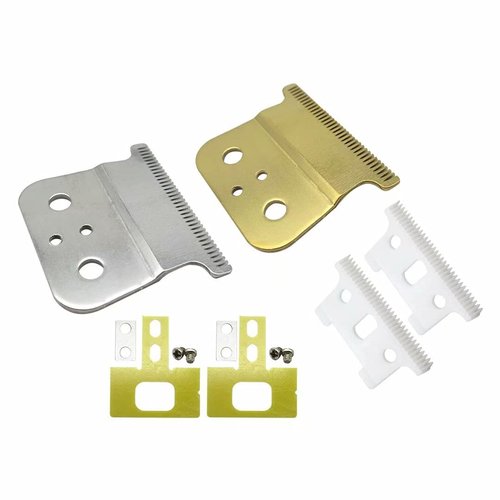 2 x Trimmer Replacement Blades 2 x Sets of Accessories (Screws, Sliders and gaskets)