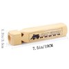 MYUBWTF 2 Pieces Solid Wood Train Whistle 4 Tones, Noisemaker Toys and Conductor Whistle for Birthday Party Carnival Prize Game Cheering Prop or Educational