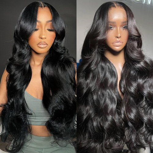 30 Inch 13x6 HD Lace Frontal Wigs Human Hair Pre Plucked Body Wave Lace Front Wigs Human Hair 180% Density Glueless Wigs Human Hair Wigs for Women