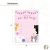 Desert Cactus Cat Kitten Kitty Happy Birthday Invitations Invite Cards (25 Count) With Envelopes Boys Girls Kids Party (25ct)