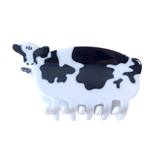 Cow Hair Clips,Cellulose Acetate Hair Clips,Small Claw Clips for Girl,Hair Accessories