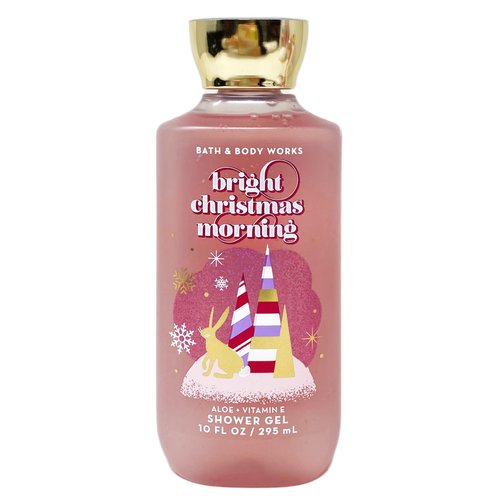 Bath & Body Works Bright Christmas Morning 2 Piece Gift Set - Shower Gel and Body Lotion - with a Himalayan Salts Springs Bar Soap - Full Size