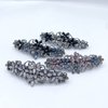 4 PCS Elegant Hair Barrettes for Women Ladies, Flower Crystal Rhinestones Barrettes Spring Hair Clip Accessories Women Fashion Ponytail Holders Barrettes for Daily Wear Mothers Day present