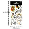 Indian Head Tribal Chief Waterproof Temporary Tattoos Fake Tattoo For Neck Arm Hands Leg Body Art Sticker Decal Festival Body Paint Adults Men and Women (Pack 2 PCS.)