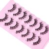 False Eyelashes Natural Look Wispy Fake Lashes Cat Eye Strip Lashes That Look Like Extensions 3D Fluffy Faux Mink Fake Eyelashes Pack by ALPHONSE (16mm-7 Pairs)