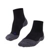 FALKE Men's TK2 Explore Cool Short Hiking Socks, Quarter, Medium Padding, Breathable Quick Dry, Cooling, Lyocell, Black (Black-Mix 3010), 6.5-8.5, 1 Pair
