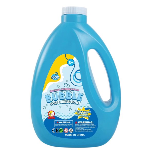 Bubbles for Bubble Machine, Bubble Gun, Bubbles Toys for Kids Toddlers Boys Girls, Bubble Solution Refill Outdoor Toy Birthday Party Favors Wedding Fun Gifts -1 L / 33.8 OZ