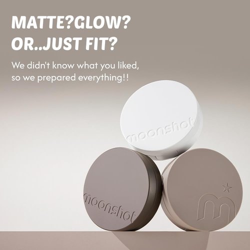 MOONSHOT KOREA Conscious Fit/Glow/Matte Cushion Foundation Flawless Coverage,Glass skin,Long-Lasting, Lightweight, Buildable Coverage,k-beauty (Glow Fit Cushion, 21C Cosmic Peach)