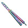 Little World Butterfly Knife - 1 Pack Trainer Practice Tool Steel Metal - Pro Folding Knife Unsharpened with Ergonomic Handle - Training Knife Practicing Flipping Tricks
