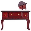 Dollhouse Table DIY Miniature Dollhouse Desk Mini Wooden Furnishings Accessories 3.7 x 2.5 x 1.6in