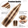 Senmy Real Hair Extensions Tape in Human Hair Chololate Brown to Blonde 14inch 20Pcs 40g/Pack Seamless Invisible Tape in Hair Extensions Human Hair