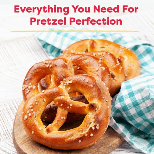 Pretzel Making Kit - Real Cooking Set for Kids Ages 5-12+ with Recipe and Ingredients - Kids Baking Set for Girls & Boys - Great Gift for Family Bonding