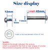 OTFAITP M8 Screws for 2-3-4-Wheel Kid Scoote Replacement Micro Mini Foldable Kick Scooter Kids Scooters Axles Repair (45)