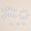 Short Square Press on Nails Aurora Irregular Pattern Designs Fake Nails Full Cover Stick on Nails Acrylic Stick on Nails Reusable Laser Artificial False Nails Glue on Nails for Women 24Pcs