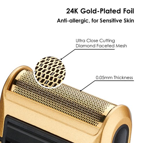 Styleader Retro Electric Razors for Men with Beard Trimmer, Rechargeable Mens Gold Foil Shavers, Strong Power (Gold)