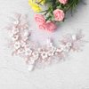 Catery Flower Wedding Hair Vine Rose Gold Rhinestone Bridal Headpiece Pearl Bride Hair Accessories for Women and Girls