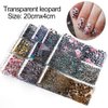 20 Sheets Leopard Nail Stickers，Starry Sky Animal Skin Design Nail Art Decoration Glue Transfer Nail Foils for Women Fingernails and Toenails Acrylic Decorations Manicure Tips Wraps Charms