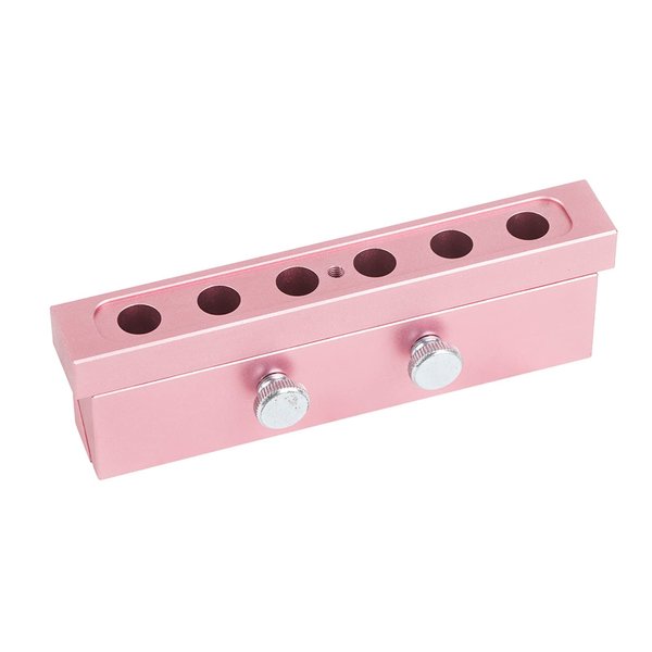 Lipstick,Lipstick Making Kit,Lipstick Maker,Diy Lip Gloss Making Kit,Lipstick Making Tool Set,Aluminum Alloy Rose Gold Dual Uses Lip Balm Maker Tool 6 Holes