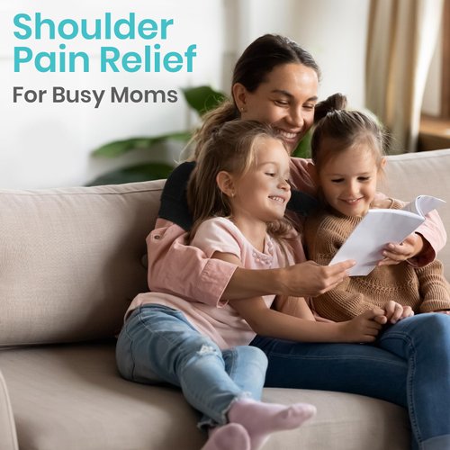 Vive Shoulder Brace for Women - Injury Recovery Compression Support Sleeve - for Rotator Cuff Injuries, Arthritis, Sprain, Dislocation, PT - Targeted Inflammation Pain Relief (Black, Medium)