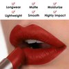 CARSLAN Matte Lipstick Hydrating Lip Color Makeup, Highly Pigmented Lipstick with Moisturizing Formula, Lightweight, Smooth, M14