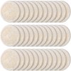 36 Pieces Exfoliating Loofah Sponge Pad Facial Body Scrubber Natural Bath Shower Luffa Brush Close Skin Egyptian Handheld Pad Manual Face Cleanser and Massager for Men Women Shower Bath Spa