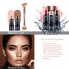 ONXK Highlighter Makeup Cream Contour Stick - Easy to Apply Natural Bronzer Stick & Blush Stick Non-greasy & Waterproof Blush for Cheeks Face Beauty Makeup Kit(Including Makeup Blush)