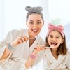 CIEHER 12 PCS Makeup Headband for Women Wrist Washband Scrunchies Cuffs for Washing Face, Soft Bow Hair Band Matching Wristbands, Spa Headband Coral Fleece Bow Headbands for Girls