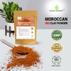 Cosmic Element Moroccan Red Clay Powder - Red Clay Powder for Skin | Suitable for Face, Body Wraps & Hair Care | Clay Mask for Face | Red Clay Masks, Wraps, Scrubs, Soaps, Bath Bombs & Detox – 4 oz