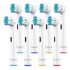 Toothbrush Heads for Oral B, 8 Pack Professional Electric Toothbrush Replacement Heads Medium Soft Dupont Bristles Replacement Toothbrush Heads Precision Clean Brush Heads Refills