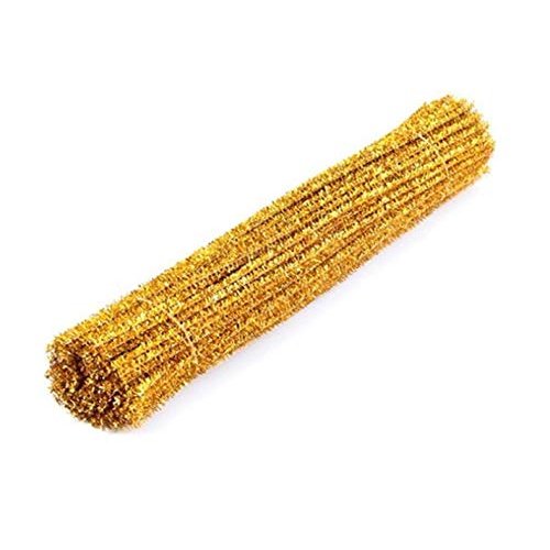Gold Chenille Stems Pipe Cleaners for DIY Art Creative Crafts Decorations