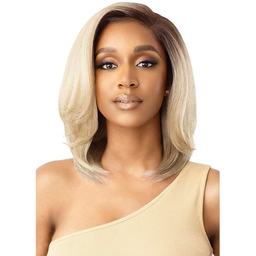 Outre SleekLay Part HD Deep-C Lace Part Lace Front Wig Ara (DRFF Black Cherry)