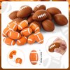 Aoriher 158 Pcs Football Party Favors Set Bulk Sport Non Woven Gift Bags Slap Bracelets Mini Bouncy Balls Toy Whistle Keychains Sticker Stampers for Sport Party Supplies(Football)
