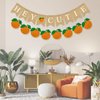 Little Cutie Baby Shower Decorations, A Little Cutie is On The Way Banner, Cutie Garland, Orange Theme Clementine Birthday Party Decorations,Children's Orange Theme Birthday Party Decoration Supplies