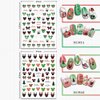 Christmas Nail Art Stickers 6 Sheets Christmas Nail Stickers 3D Self Adhesive Nail Design Winter Xmas Cute Cartoon Nail Decals for Women Girls Christmas Nail Decoration Xmas Nail Stickers