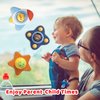 3PCS Suction Cup Spinner Toy for Toddlers,Travel Spinning Toys Sensory Toys for Babies,Bath Toy Birthday Gifts for Kids (Universe)
