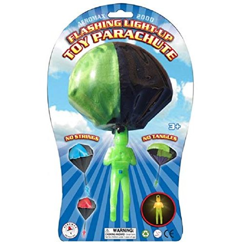 The Costume Center 11” Flashing Light-Up Tangle Free Toy Parachute