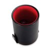 Aulufft PU Leather Dice Cup Set with 5 Standard Dices for Yahtzee Farkle Backgammon Bar Party Craps Game - Red Felt Lined, 1 Pack
