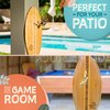 Tiki Toss Ring Toss Game for Adults – 13 Inch Surfboard Edition - Hook and Ring Game for Outdoor & Indoor Use, Gift for Husband, dad, College Boys