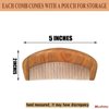 The Moreinday Wooden Comb Wide Tooth Comb for Women Fine Tooth Comb for Men Wood Comb Hair Comb Sandalwood Comb - 2 Pack