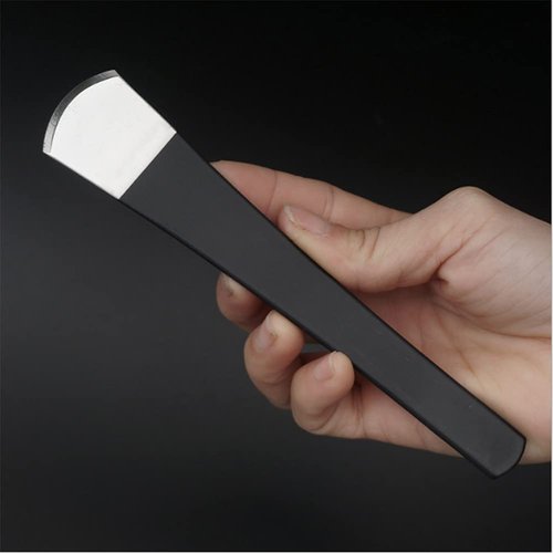 AKOAK 1 Pack Stainless Steel Fan Blade Knife to Remove Dead Skin Black Callus Scraper Multi-Functional Home Pedestal Tool