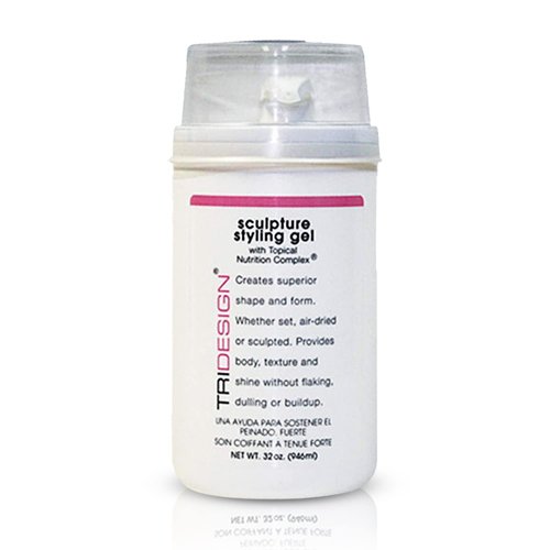 TRIDESIGN Hair Styling Gel, 32 oz - Medium Hold with Shine for Men and Women