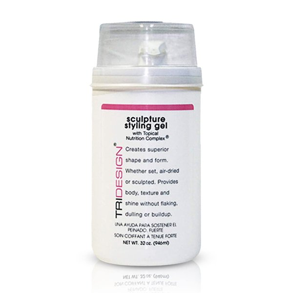 TRIDESIGN Hair Styling Gel, 32 oz - Medium Hold with Shine for Men and Women