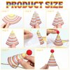 Panitay 40 Pcs Colorful Mini Party Hats Small Party Hats for Stuffed Animals Paper Cone Tiny Birthday Hats Games Accessories (Cute Style)