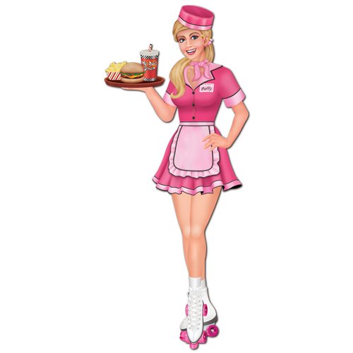 Beistle 1-Pack Jointed Carhop Party Decorations, 35-Inch