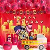 24 PACK 12" Fireman Firefighter Theme Latex Balloons Fire Engine Fire Truck Balloons Police Party Balloons for Kids Adults Birthday Baby Shower Supplies Party Decorations