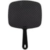 ForPro Professional Collection Premium Hand Mirror with Handle, 6.3" W x 9.6" L, Multi-Purpose Handheld Mirror with Distortion-Free Reflection, Black
