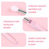 heemeei Silicone Nail Powder Applicator Brush, 10Pcs Reusable Silicone lip Brush Nail Art Brushes for Manicure Holographic Chrome Mirror Glitter Powder Pigment Lipstick Eyeshadow Makeup…