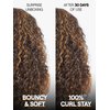 GORGIUS Shaggy Haircuts Natural Highlight Curly Wigs with Bangs Crafted with Style-Archive™ Technology: Premium Fiber & Remy Human Hair Blended, Realistic Look with True Scalp