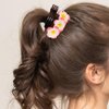FOMIYES 4pcs Flower Hair Side Comb Hawaiian Plumeria Flower Slides Clips Floral Hair Pins Wedding Bridal Hair Accessories for Women Girls