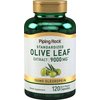 Piping Rock Olive Leaf Extract 120 Capsules | 9000mg | 150mg Oleuropein | Standardized Herbal Supplement | Non-GMO, Gluten Free